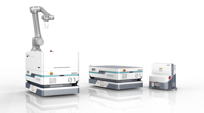 Vsport數位開發的自主式移動機器人（AMR250M），搭配全向輪並結合AI演算法、2D LiDAR、3D攝影機等技術，協助客戶實現產線全自動化